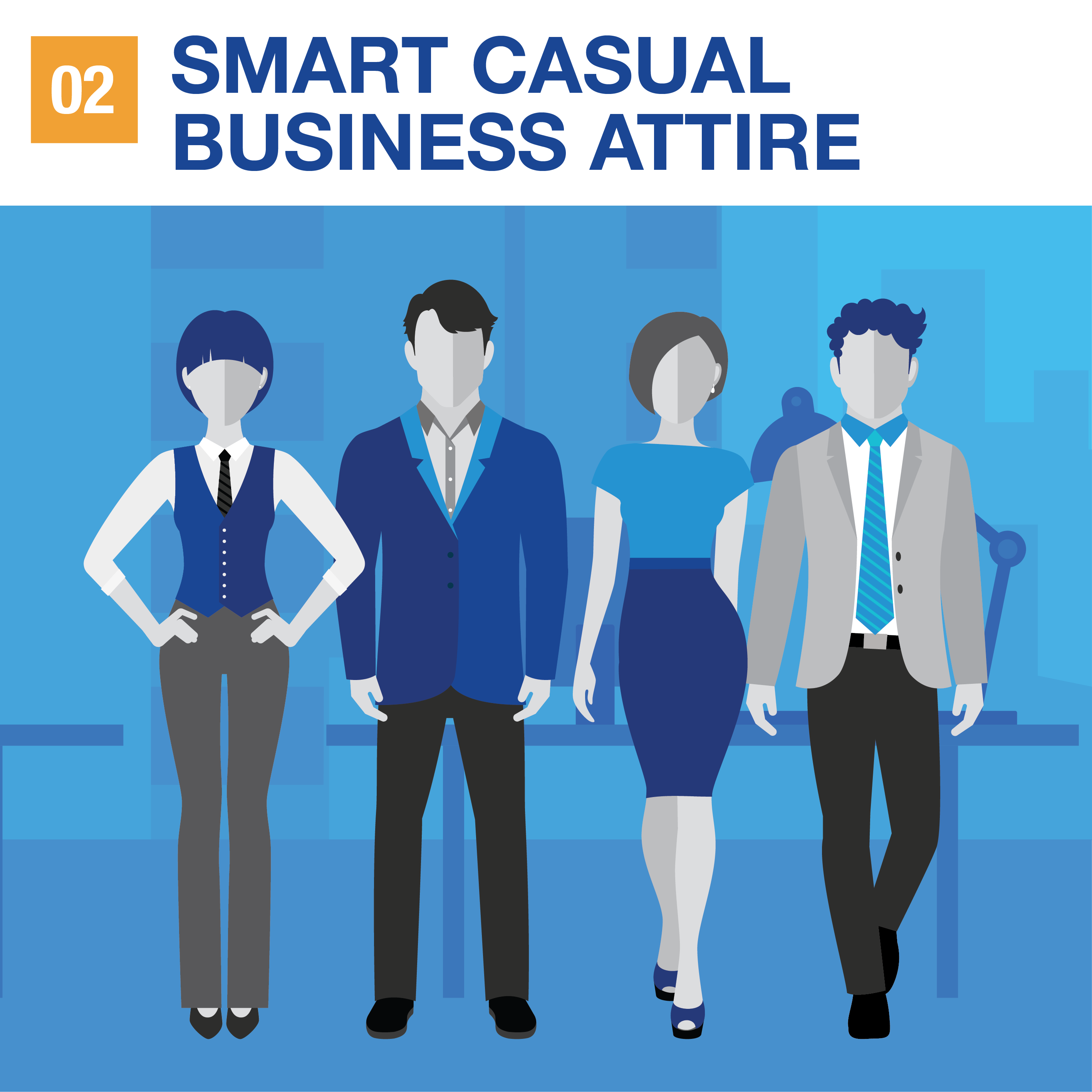 different types of business attire